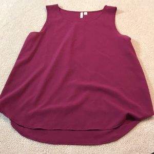 Purple tank blouse